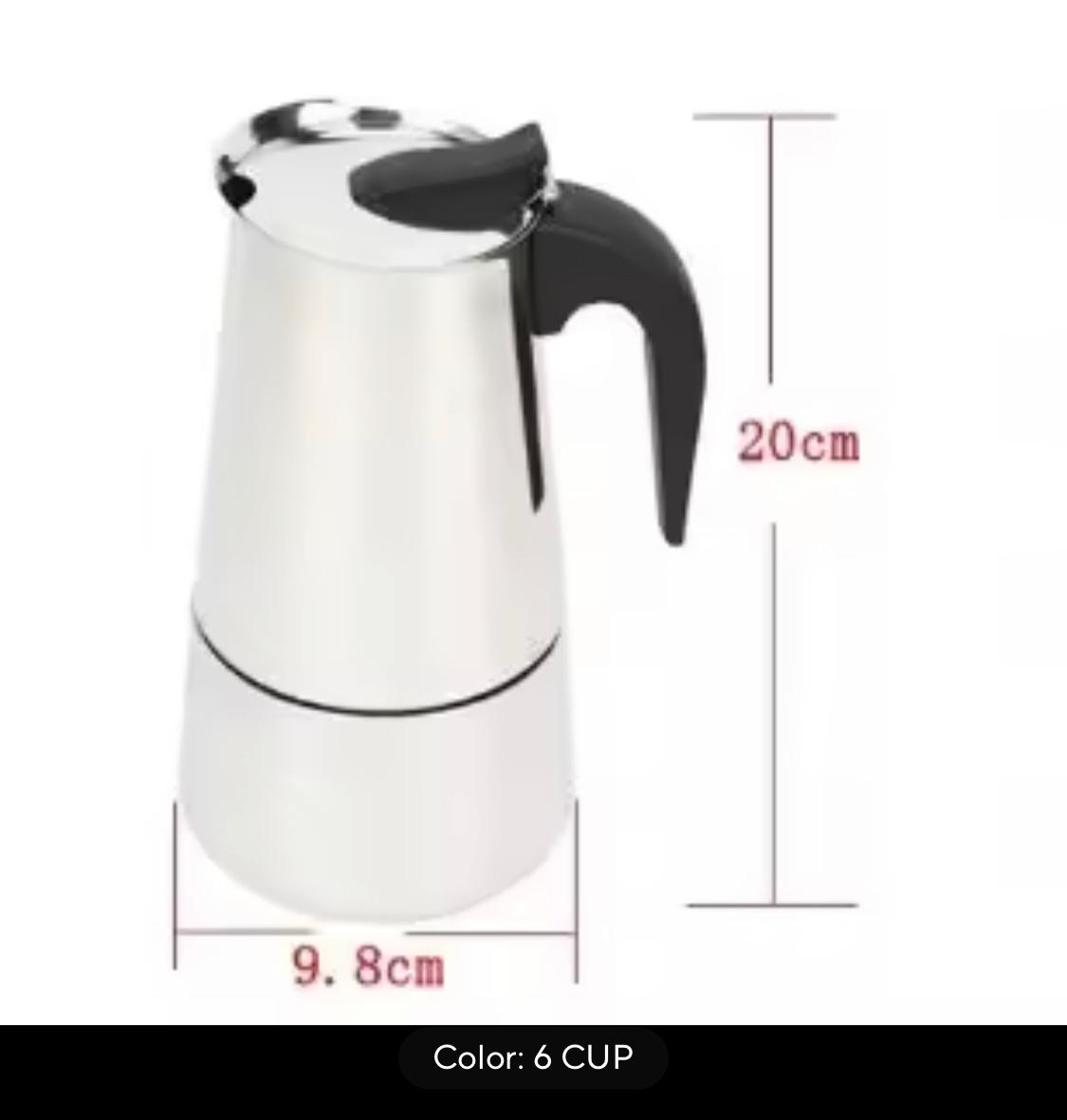 Cafetera Italiana Moka Espresso 6 Tazas