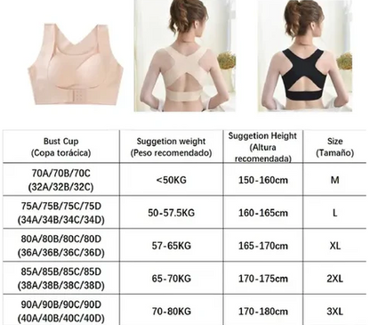 Top Brasier Corrector de Postura