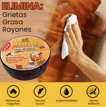 Cera restauradora y abrillantadora de madera 200 grs